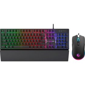 Rampage KM-RX7 FORTUNA V2 Gökkuşağı Aydınlatmalı Usb Combo Q Klavye +12800Dpi Mouse