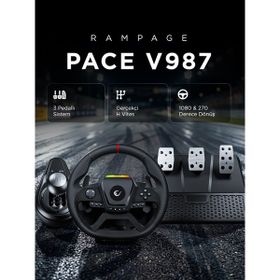 Rampage Pace V987 PC Direksiyon Seti