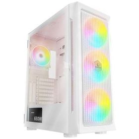 Rampage Prolix ARGB Fanlı 650 W Beyaz ATX Gaming Bilgisayar Kasası