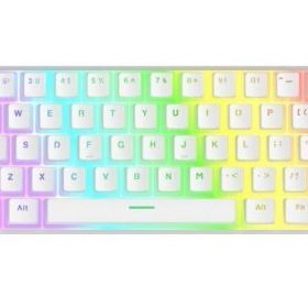 Rampage RADIANT K11 Beyaz Type-C Bağlantılı RGB Puding Keycaps US Layout Red Switch Gaming Klavye
