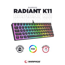 Rampage Radiant K11 Kırmızı Switch Type C RGM Mekanik Oyuncu Klavyesi