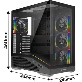 Rampage Reaper ARGB Fanlı 750 W ATX Gaming Bilgisayar Kasası