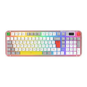 Rampage Reflect 99 Sessiz Beyaz Gri RGB Q Membrane Oyuncu Klavyesi