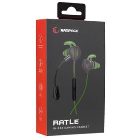 Rampage RM-K26 RATLE Yeşil Gaming Kulak İçi Mikrofonlu Kulaklık