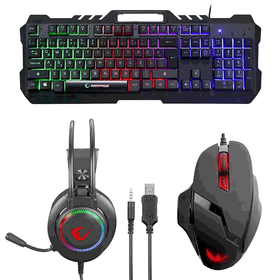 Rampage RM-K27 KB-R57 SMX-R7 Klavye Mouse Kulaklık Oyuncu Set