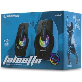 Rampage RMS-G7 Mavi Ledli 2.0 USB Hoparlör