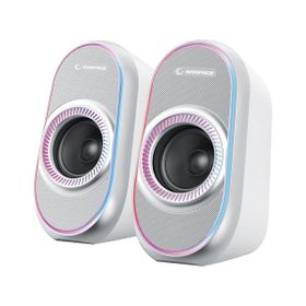 Rampage RMS-X3 2.0 6 W Beyaz Multimedia RGB Işıklı Gaming USB Bluetooth Speaker