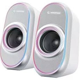 Rampage RMS-X3 2.0 6 W Beyaz Multimedia RGB Işıklı Gaming USB Bluetooth Speaker
