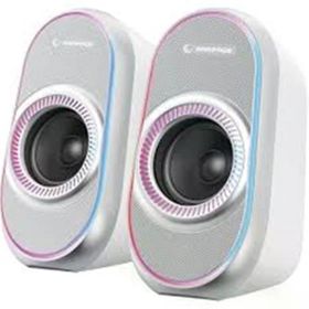 Rampage RMS-X3 2.0 6 W Beyaz Multimedia RGB Işıklı Gaming USB Bluetooth Speaker