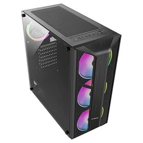 Rampage Saioler 600W 80Plus Bronze Siyah 4x12 Rainbow Fanlı Bilgisayar Kasası