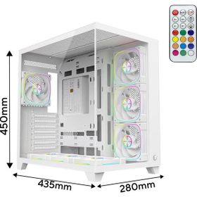 Rampage Sealıte 850W 80 Plus Bronze Atx/m-Atx 7X12CM ARGB Pwm Fan Oyuncu Kasası