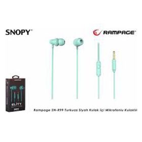 Rampage SN-R99 Elity Turkuaz Kulak İçi Mikrofonlu Kulaklık