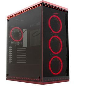Rampage Temper Pro V5 4 Adet RGB Fan 6 Adet Rgb Şerit Tempered Glass Oyuncu Kasası