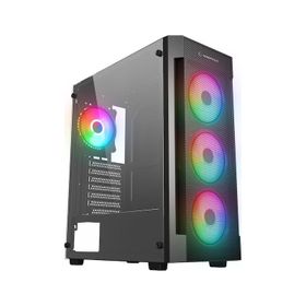 Rampage Vıgılant Mesh 650W 80+ Bronze Rgb Fan Atx Siyah Mıd Tower Oyuncu Bilgisayar Kasası