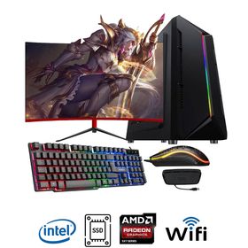 Ramtech DG115 i5-3470 16GB RAM 500GB HDD + 256GB SSD R7 240 FreeDOS 23.6 inç Monitör Oyun Bilgisayarı