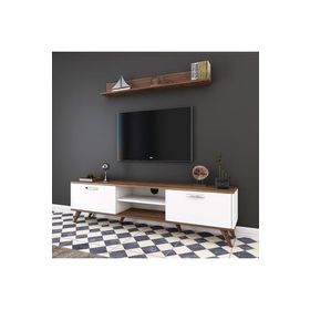 Rani A9 Ceviz Tv Ünitesi Modern Ayaklı Tv Sehpası