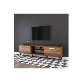 Rani A9 Ceviz Tv Ünitesi Modern Ayaklı Tv Sehpası