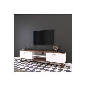 Rani A9 Ceviz Tv Ünitesi Modern Ayaklı Tv Sehpası