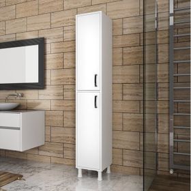 Rani F1 M1 Beyaz 2 Kapaklı 6 Raflı Çok Amaçlı Dolap