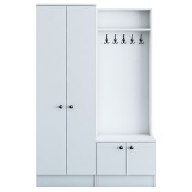Rani P6 M11 Beyaz Modern Portmanto Ayakkabılık Vestiyer