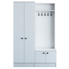 Rani P6 M5 Beyaz Modern Portmanto Ayakkabılık Vestiyer