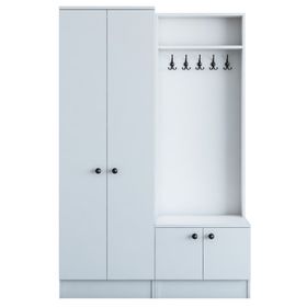 Rani P6 M5 Beyaz Modern Portmanto Ayakkabılık Vestiyer