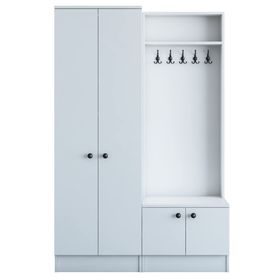 Rani P6 M5 Beyaz Modern Portmanto Ayakkabılık Vestiyer