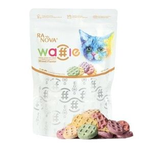 Ranova 60 gr Kediler için Dondurularak Kurutulmuş Etli Waffle
