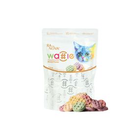 Ranova 60 gr Kediler için Dondurularak Kurutulmuş Etli Waffle
