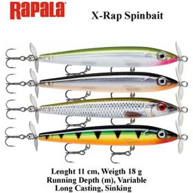 Rapala HLW 110 mm X-rap Spinbait Sahte Balığı