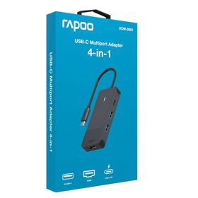 Rapoo 11409 UCM-2001 4 in 1 USB-C Çoklu HDMI Adaptör