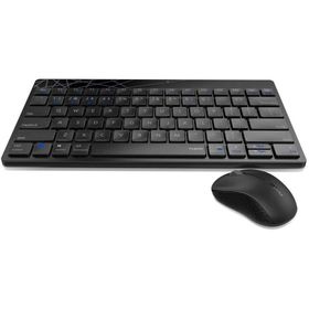 Rapoo 19106 8000M Siyah Model,Çok Modlu Türkçe Klavye ile Optik Mouse Set
