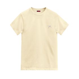Raru Agnitio Ekru %100 Pamuk Erkek T-shirt