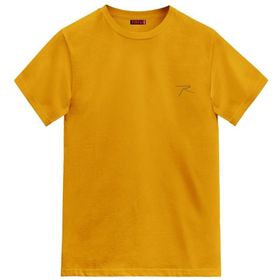 Raru AGNITIO Erkek Pamuklu Hardal Günlük T-shirt