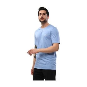 Raru AGNITIO Erkek Pamuklu Mavi Günlük T-shirt