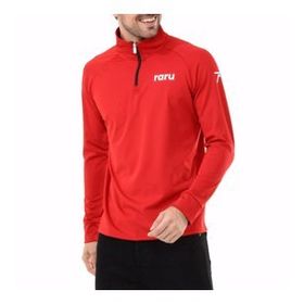 Raru Vita Kırmızı Yarım Fermuarlı Erkek Sweatshirt