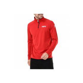 Raru Vita Kırmızı Yarım Fermuarlı Erkek Sweatshirt