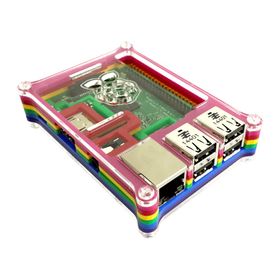 Raspberry Pi B+/2/3 Tip B Kalın Gökkuşağı Kutusu