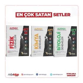 Rasyonel Yayınları - AYT Fizik Kimya ve Biyoloji Deneme Seti 3 Kitap