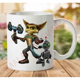 Ratchet Clank Transparent Baskılı Kupa Bardak