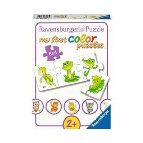 Ravensburger 030064 6X4 Parça İlk Renkli Hayvanlar Puzzle