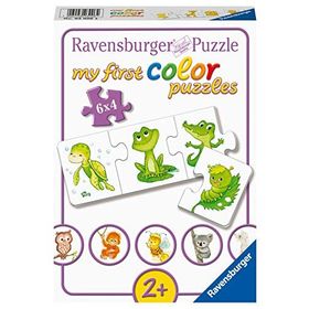 Ravensburger 030064 6X4 Parça İlk Renkli Hayvanlar Puzzle