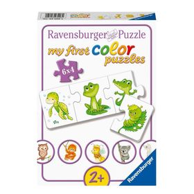 Ravensburger 030064 6X4 Parça İlk Renkli Hayvanlar Puzzle