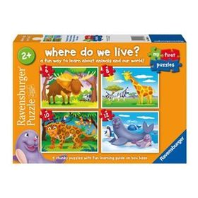 Ravensburger 030583 6/8/10/12 Parça Yaşadığım Yer Puzzle