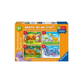 Ravensburger 030583 6/8/10/12 Parça Yaşadığım Yer Puzzle