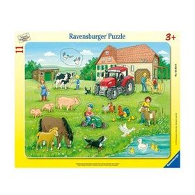 Ravensburger 050246 11 Parça Çerçeveli Köyde Yaz Puzzle