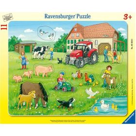 Ravensburger 050246 11 Parça Çerçeveli Köyde Yaz Puzzle