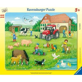 Ravensburger 050246 11 Parça Çerçeveli Köyde Yaz Puzzle