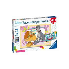 Ravensburger 050871 2x24 Parça Walt Disney Favori Hayvanlar Puzzle