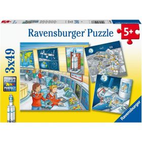 Ravensburger 050888 3x49 Parça Tom'la Uzayda Puzzle